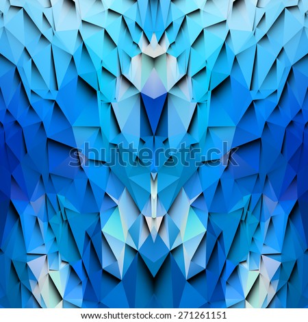 3d blue colored paper background. Vector EPS10