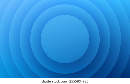 3d blue concentric circle pattern background