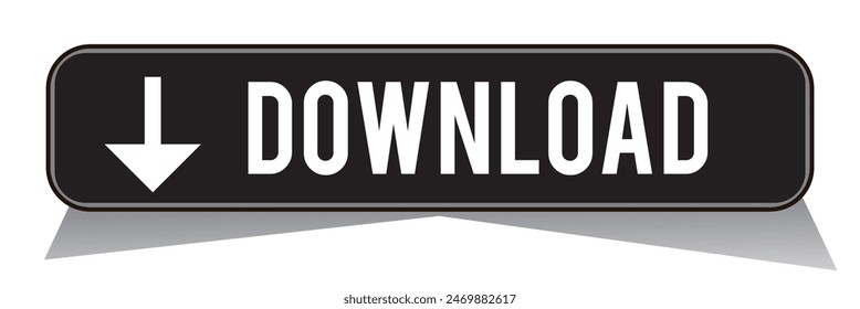 3D blue download button icon. Upload icon. Down arrow bottom side symbol. Click here button. Save cloud icon push button for UI UX, website, mobile application.