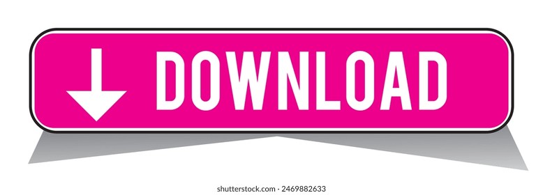 3D blue download button icon. Upload icon. Down arrow bottom side symbol. Click here button. Save cloud icon push button for UI UX, website, mobile application.