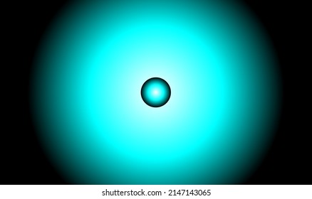 3d blue eye with black backgound. single 3d blue eye