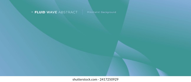 3D blue and green geometric abstract background overlaps layer on dark space with wave shape decoration. Minimalist modern graphic design element cutout style concept for banner and card
