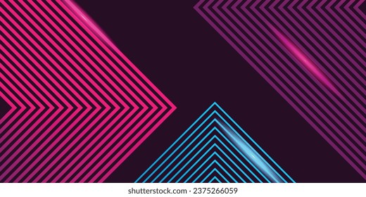 capa de fondo abstracto tecno azul 3D de color naranja sobre el espacio oscuro con líneas brillantes de decoración de formas. Diseño gráfico moderno concepto de estilo futuro para banner, volante, tarjeta