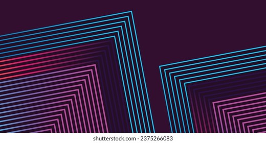 capa de fondo abstracto tecno azul 3D de color naranja sobre el espacio oscuro con líneas brillantes de decoración de formas. Diseño gráfico moderno concepto de estilo futuro para banner, volante, tarjeta