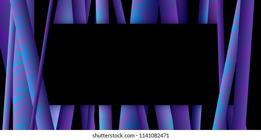 3D blue and purple ornamental background of cylinders