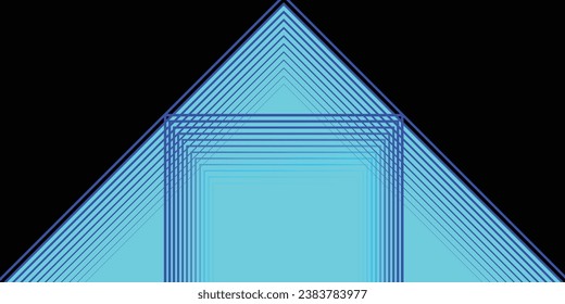 3D blue techno abstract background overlap layer on dark space with glowing lines shape decoration. Modern graphic design element future style concept for banner, flyer, card, or brochure cover