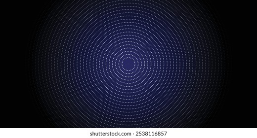3D blue techno abstract background overlap layer on dark space with glowing dots shape decoration. Modern graphic design element dotted line style