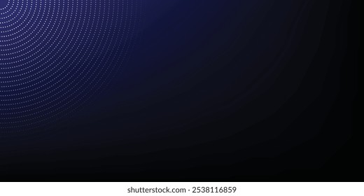 3D blue techno abstract background overlap layer on dark space with glowing dots shape decoration. Modern graphic design element dotted line style
