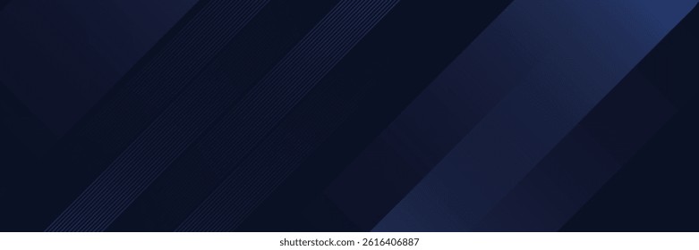 3D blue techno abstract background overlapping on dark space with rounded lines effect. Modern graphic design element line style concept for web banner, flyer, card or brochure cover