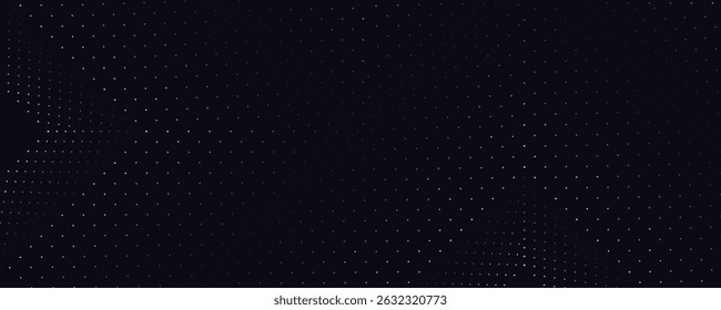 3D blue techno abstract background overlap layer on dark space with glowing dots shape decoration. Modern graphic design element dotted line style concept for banners, flyer, card, or brochure cover