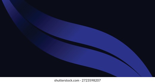 Capa de traslape de fondo abstracto techno azul 3D en el espacio oscuro con líneas brillantes en forma de decoración. Concepto moderno del estilo del futuro del elemento de Diseño gráfico para el Anuncio, el volante, la tarjeta, o la cubierta del folleto