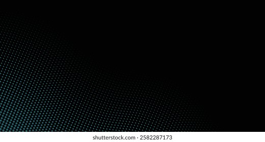 3D blue techno background. Big data visualization on dark space with dotted lines shape effect decoration. Modern graphic design element dots circle style concept