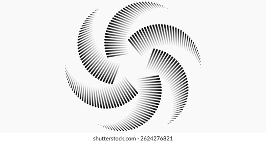 3D blue techno background. Big data visualization on dark space with dotted lines shape effect decoration. Modern graphic design element dots circle style concept for flyer