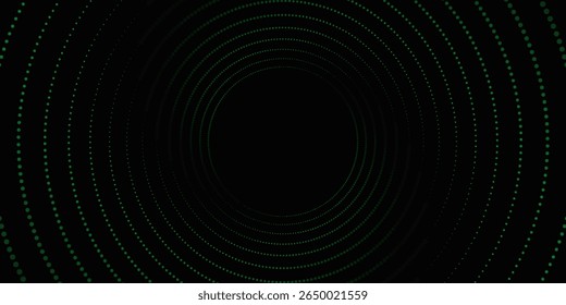 3D blue techno background. Big data visualization on dark space with dotted lines shape effect decoration. Modern graphic design element dots circle style concept for flyer, card, or brochure cover