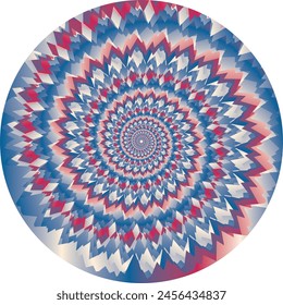 3d blue-red vector tie dye effect