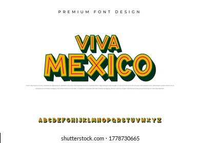 3d bold alphabet font with cartoon concept and abstract style use for logo and brand 