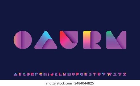 3d bold capital alphabet letter logo design