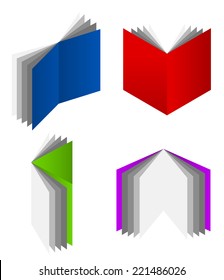 3d book symbols