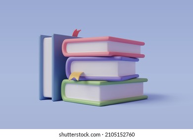 3d Books icon for web design isolated, Education and online class concept. Eps 10 Vector. - Shutterstock ID 2105152760