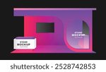 3D Booth Stand Event Exhibition Mockup Template Self-made Work Not AI-made