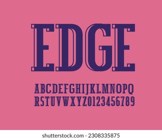 3D Boring Font set design
