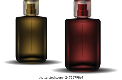 3d bottle of perfume isolated