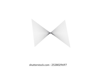 3D bow tie illusion for design