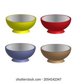 A 3d Bowl Vector 