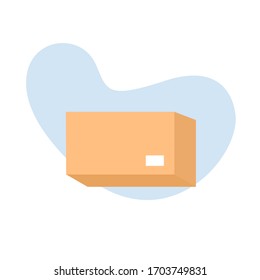3D box. Box for delivery. Box in isometric view. Vector.