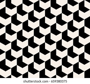 3d box paper arrow cut cubes seamless geometric textured pattern, vector background