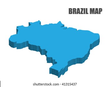 3D Brazil Map