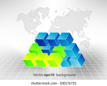 3d bright abstract background