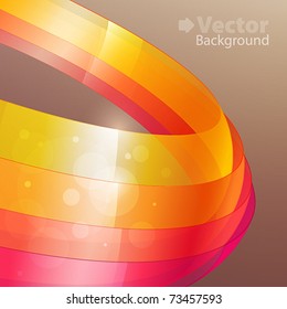 3d bright abstract background - vector illustration