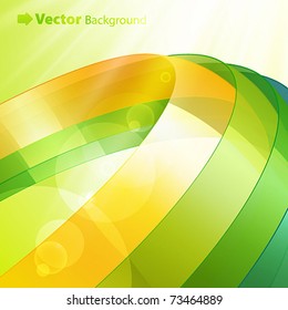 3d bright abstract background - vector illustration