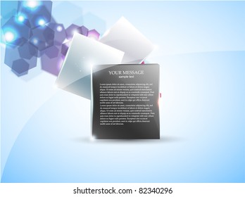 3d bright abstract background - vector illustration