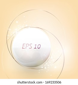 3d bright abstract circle background.