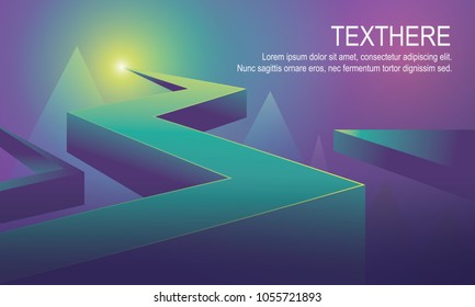 3d bright blue vivid background vector illustration
