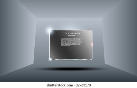 3D hell im Volumenraum abstrakter Hintergrund - Vektorgrafik