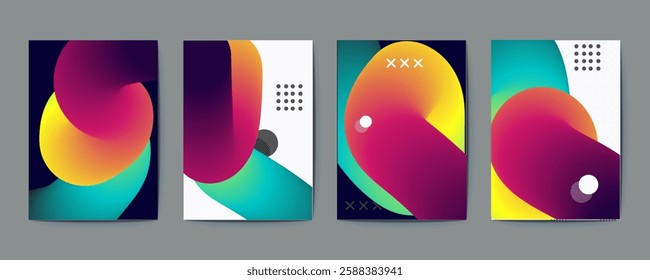 3d Brochure template layout, Blue cover design, business annual report, flyer, magazine