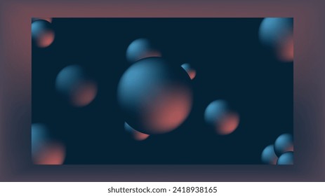 3D bubble colorful background design