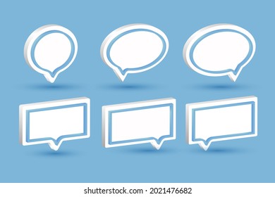 3d bubble speech, text bubble.