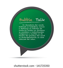 3D bubble talk frame. Design element , Illustrator EPS10
