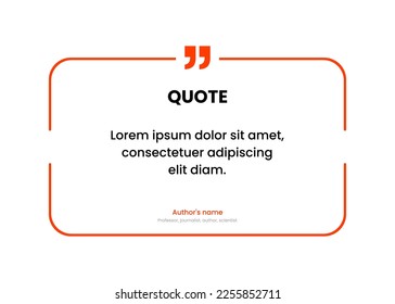 3D bubble testimonial banner, quote, infographic. Social media post template designs for quotes. Empty speech bubbles, quote bubbles and text box. Vector Illustration EPS10.