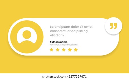 3D bubble testimonial banner, quote, infographic. Social media post template designs for quotes. Empty speech bubbles, quote bubbles and text box. Vector Illustration EPS10.