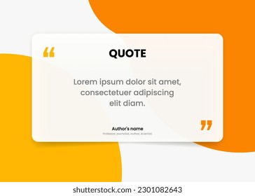 3D bubble testimonial banner, quote, infographic. Social media post template designs for quotes. Empty speech bubbles, quote bubbles and text box. Vector Illustration EPS10.