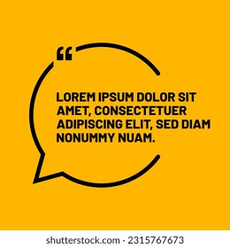 3D bubble testimonial banner, quote, infographic. Social media post template designs for quotes. Empty speech bubbles, quote bubbles and text box. Vector Illustration EPS10.
