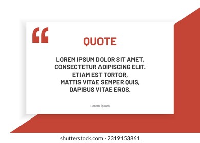 3D bubble testimonial banner, quote, infographic. Social media post template designs for quotes. Empty speech bubbles, quote bubbles and text box. Vector Illustration EPS10.
