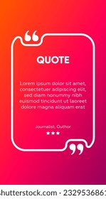 3D bubble testimonial banner, quote, infographic. Social media post template designs for quotes. Empty speech bubbles, quote bubbles and text box. Vector Illustration EPS10.