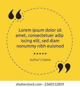 3D bubble testimonial banner, quote, infographic. Social media post template designs for quotes. Empty speech bubbles, quote bubbles and text box. Vector Illustration EPS10.
