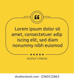 3D bubble testimonial banner, quote, infographic. Social media post template designs for quotes. Empty speech bubbles, quote bubbles and text box. Vector Illustration EPS10.